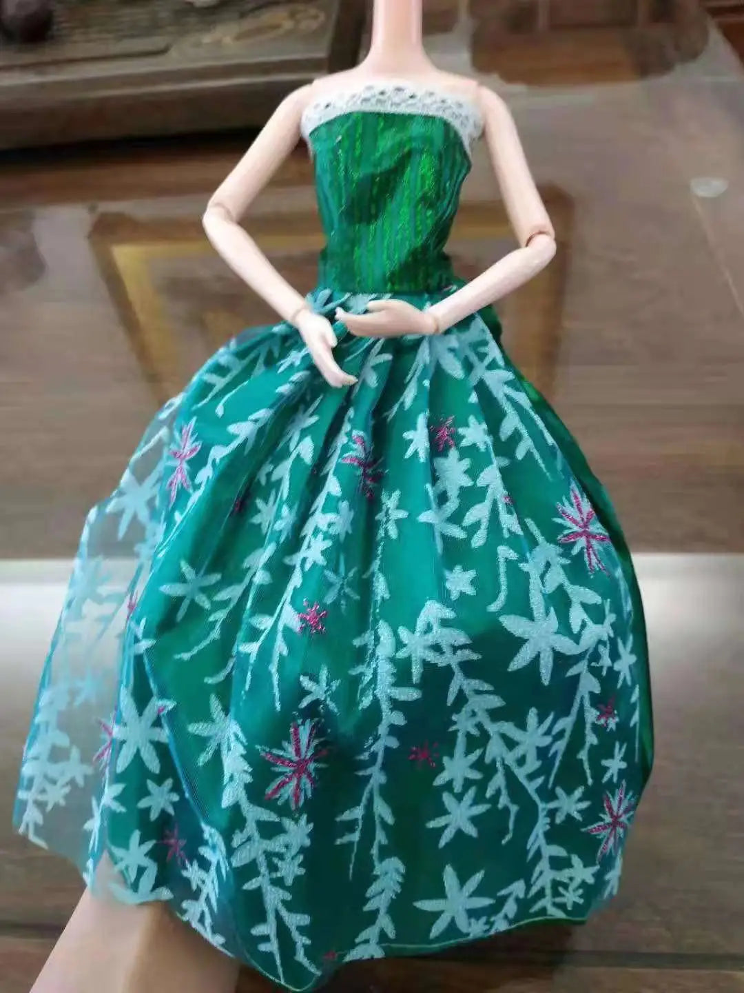 30cm Doll Dress Fashion Clothes Handmade Flower Dress for Licca for Barbie Doll Accessories Baby Toys Best Girl' Gift