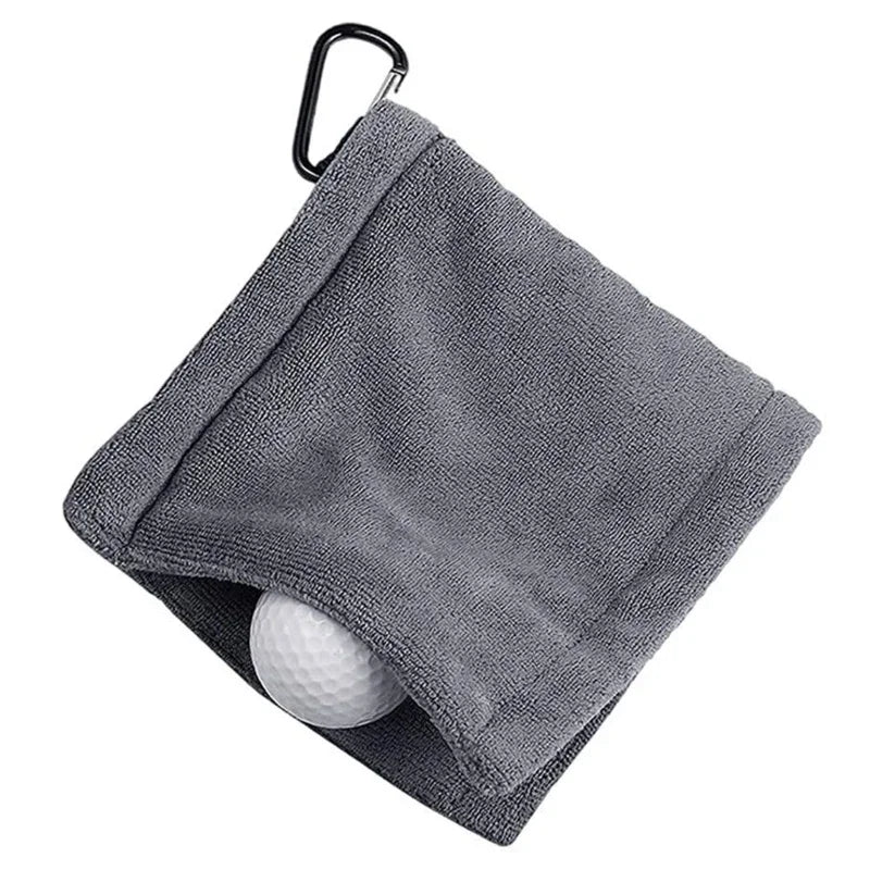 1PC Golf Ball Cleaning Towel Club Towel Outdoor Hook Towel Microfiber Velvet Outdoor Convenient Hhanging Waist Sports Club Cloth