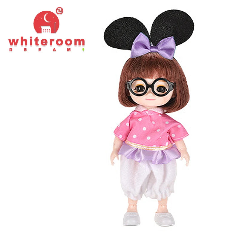 Doll for Girl Baby Doll Toys Children Kid Boy Toy PC Lover Holiday Gift Full Set Bjd 1/12 Mini Dolls Baby Clothes Dress Up