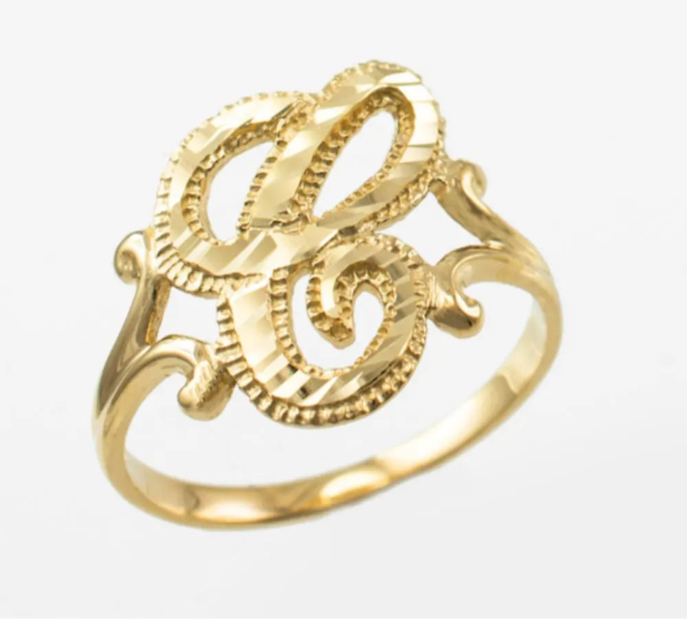 Personalized Letter Ring | 3D Cut | Personalized A-Z Ring Unique Gift | Custom Made | Christmas Christmas Gift