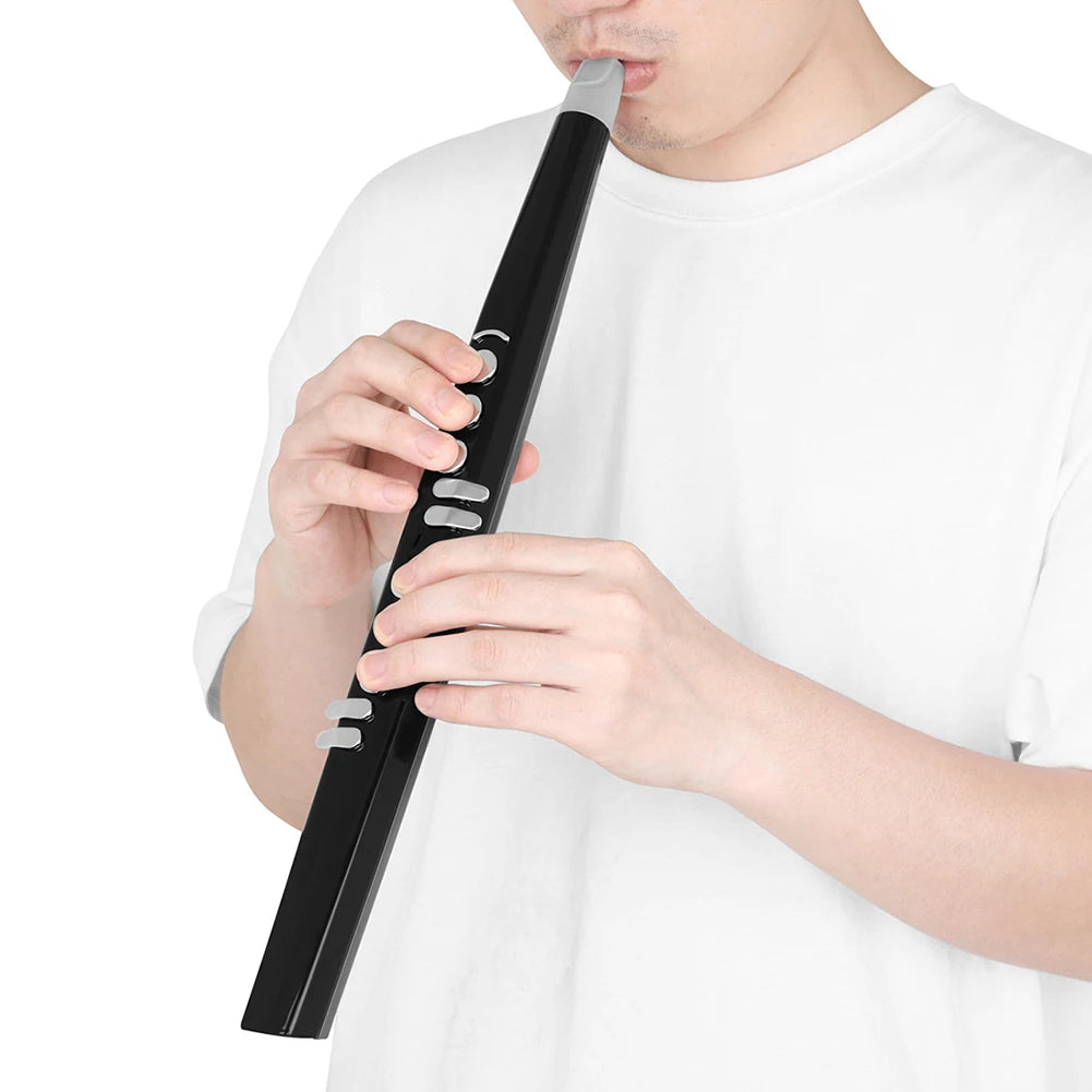 Electronic Flute 800mAh Electronic Wind Saxophone Built-In 13 Tones MIDI Output Support External Speaker Headphone