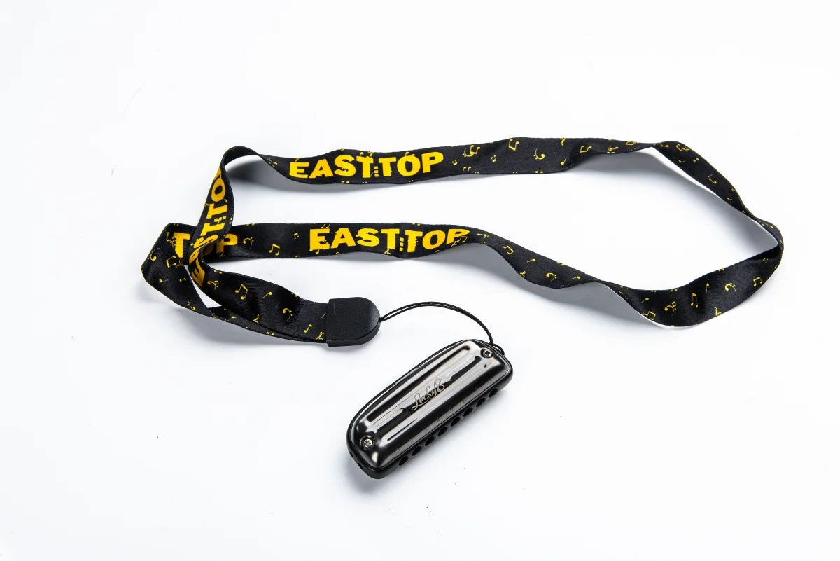 East Top Blues Harmonica Key of C 8 Hole Professional Mouth Organ Harmonica for Adults, Professional Player, Beginners and Gifts