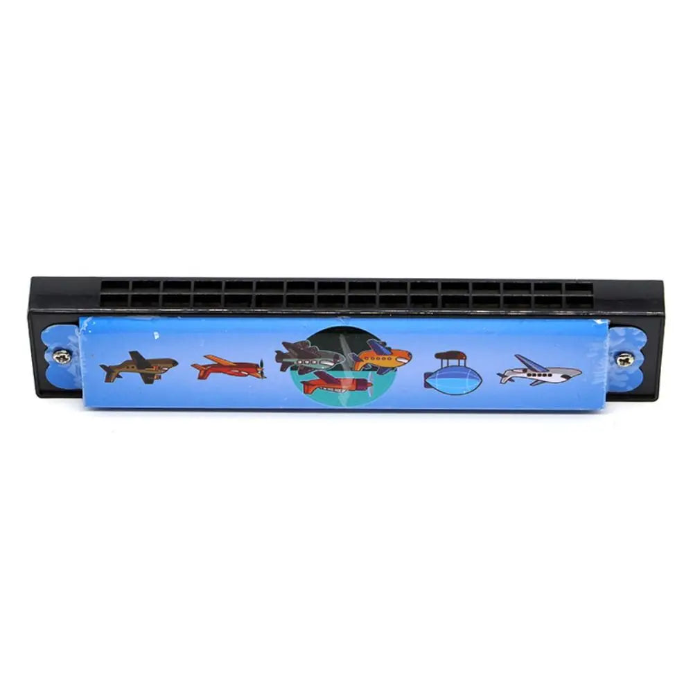 Metal Painted Harmonica 16 Holes Educational 16 Holes Harmonica Cute Montessori Mouth Organ Children Gift
