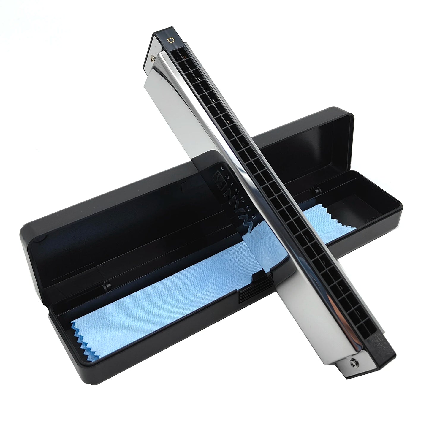 Swan Harmonica 24 Hole Polyphonic Harmonica C Key a/B/D/E/F/G/a #/C #/D #/F #/G # Professional Tremolo Harmonica for Beginners