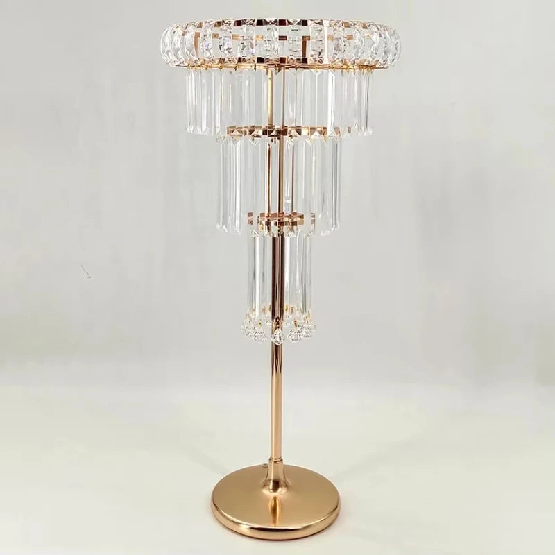 2/5/10pcs Luminous Acrylic Vase Wedding Decoration Table Centerpiece Candlestick Birthday Party Vase Holder Home Decor