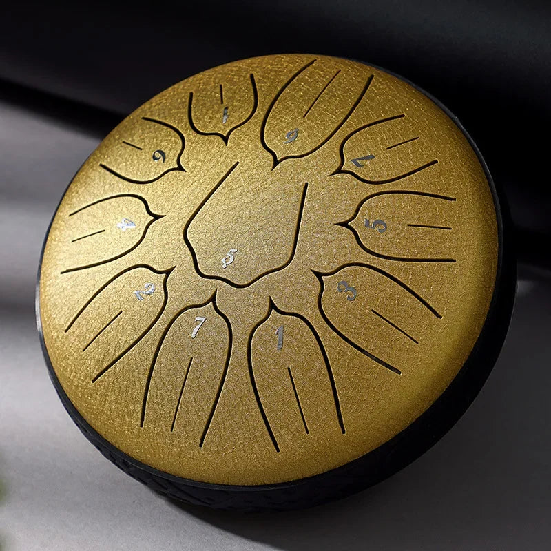 6 Inch 11 Notes Tongue Drum Beginner Professional Musical Percussion Instruments Practice Accessory Small Portable Tongue Drums