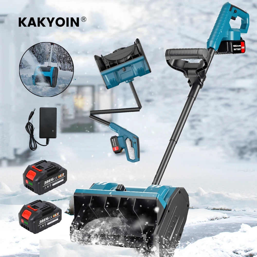 3800W Winter Foldable Electric Snowplow Lithium Electric Snow Sweeper Cordless Snow Shovel Courtyard Street for Makita Battery