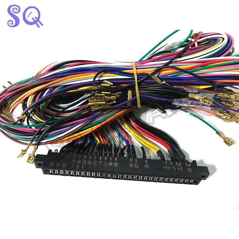 Jamma Wire Harness 28 Pin Jamma Loom 40cm/140cm Length Joystick Button Connector for Arcade Cabinet Accessories Games 60 in 1