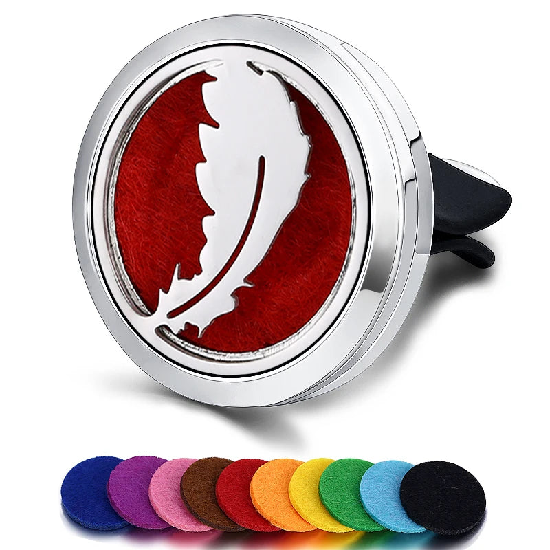 Car Air Freshener Car Perfume Diffuser Clip Car Air Auto Vent Freshener Essential Oil Perfume Locket (No Fragrance) C002