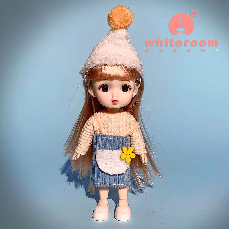 Doll for Girl Baby Doll Toys Children Kid Boy Toy PC Lover Holiday Gift Full Set Bjd 1/12 Mini Dolls Baby Clothes Dress Up