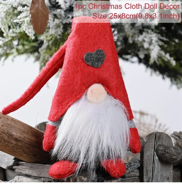 Christmas Faceless Gnome Christmas Ornaments Merry Christmas Decoration for Home Navidad Pendants Cristmas Gifts New Year 2023