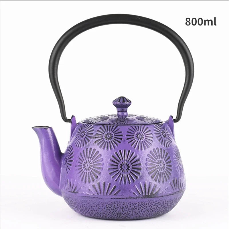 Cast Iron Teapot, Water Boiling Kettle, Healthy No Coating, Household Tea Making Pot, Teaware, Japanese Tetsubin, Iron Bottle