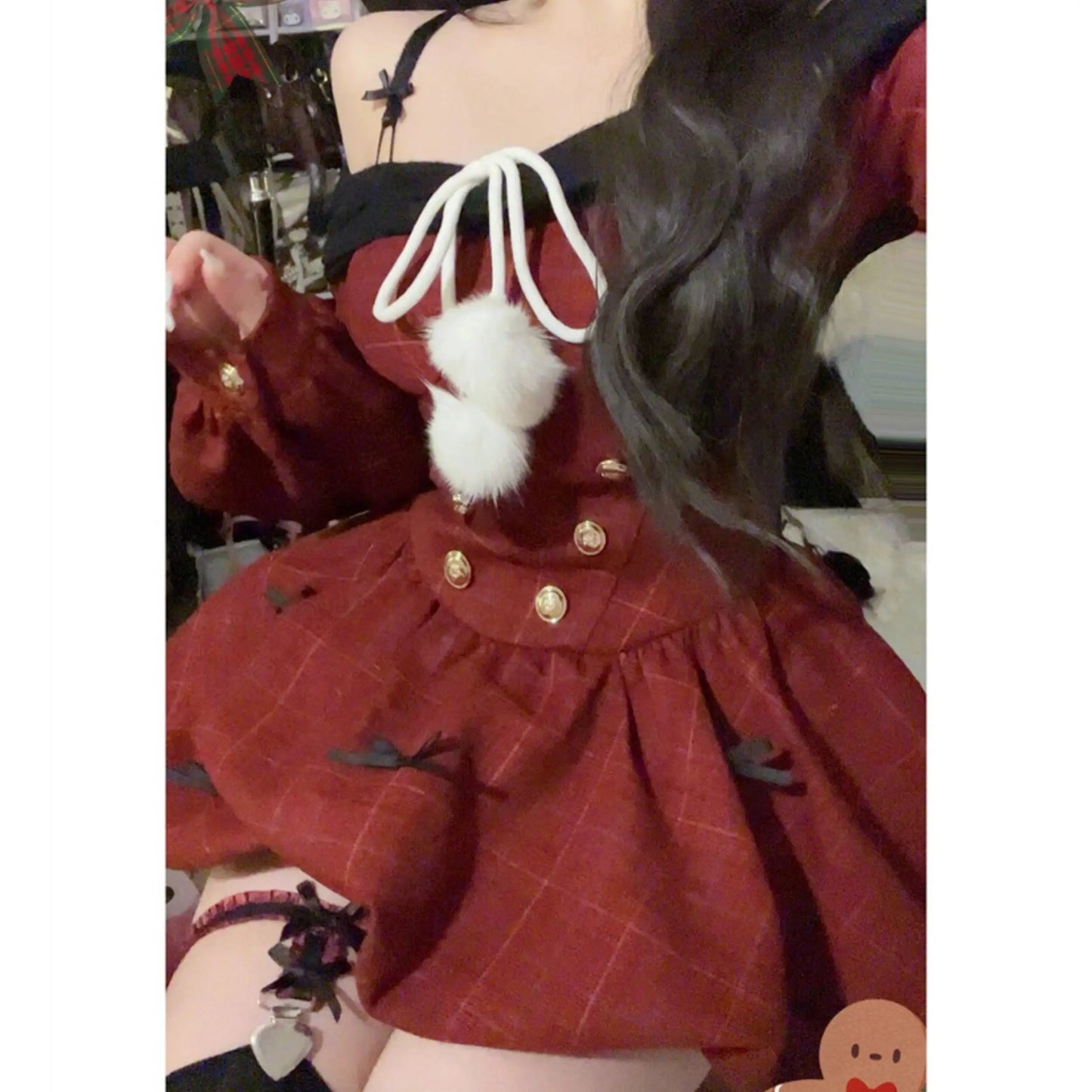 2025 Christmas Red Sweet Y2k Patchwork Women's Party Dress Slash Neck Long Sleeve Autumn Winter Ball Gown Dresses for Holiday