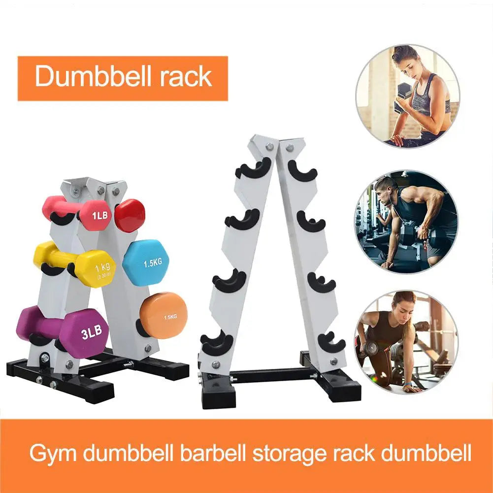 Strong and Sturdy A-Frame Dumbbell Rack Dumbbell Storage Stand for Home Gym Daily Workout