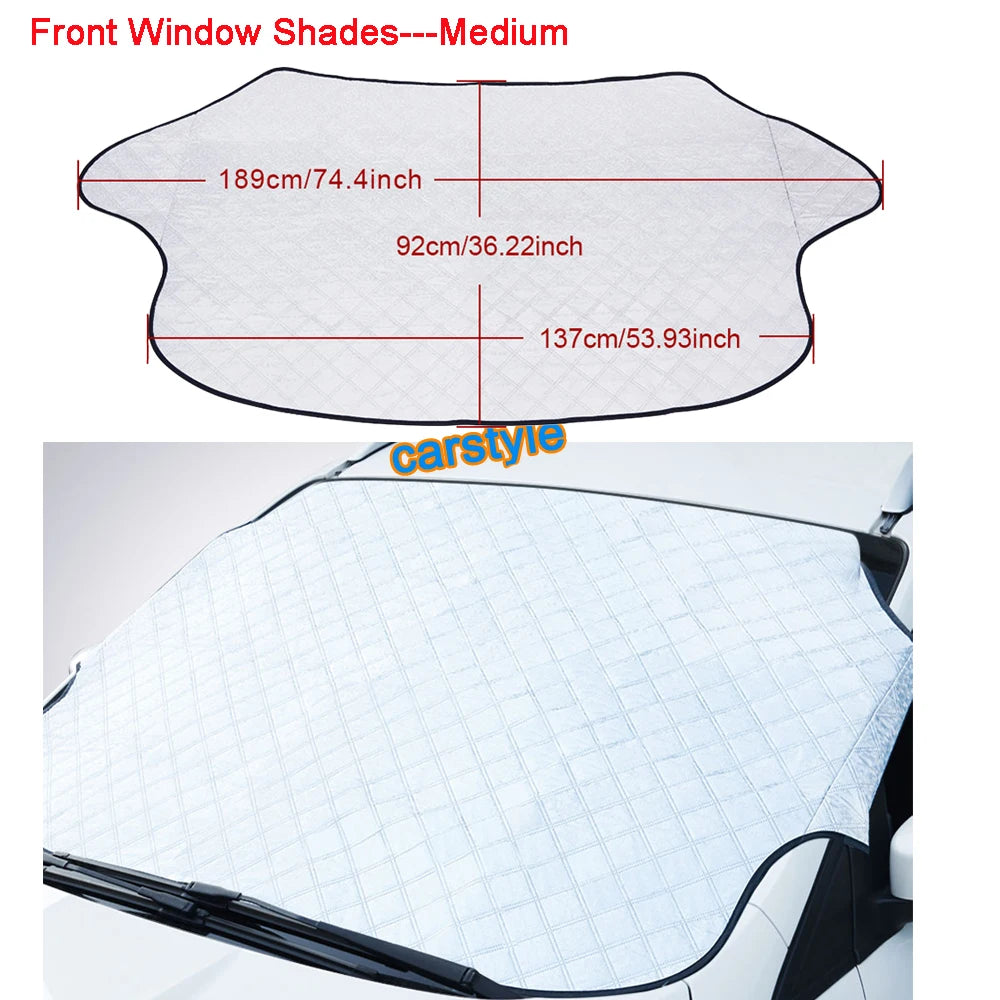 SUV 4WD Van Car Windshield Cover Anti Hail Prevent Snow Ice Sunshade Dust Frost Freezing Protector Cotton Liner Cover Winter