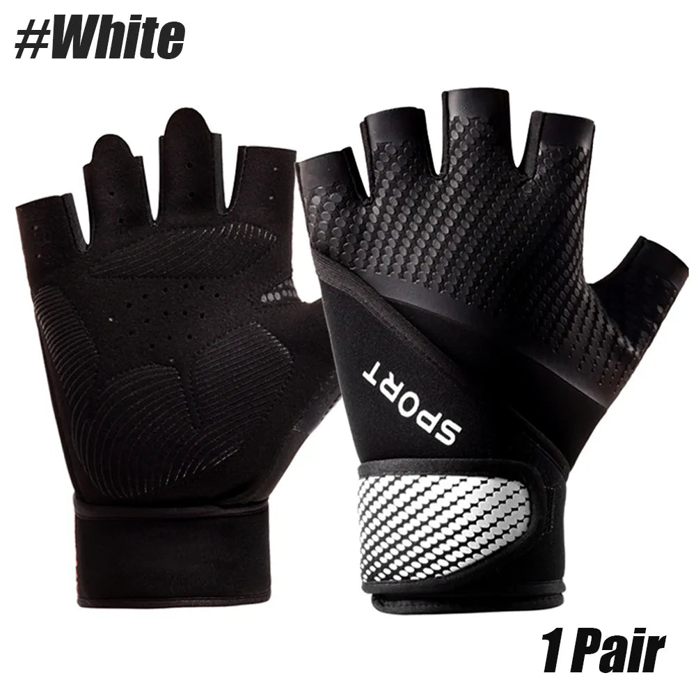 1 Pair Workout Gloves - Gym Weight Lifting Gloves With Wrist Wrap Support,Full Palm Protection & Extra Grips for Fitness,Pull-Up