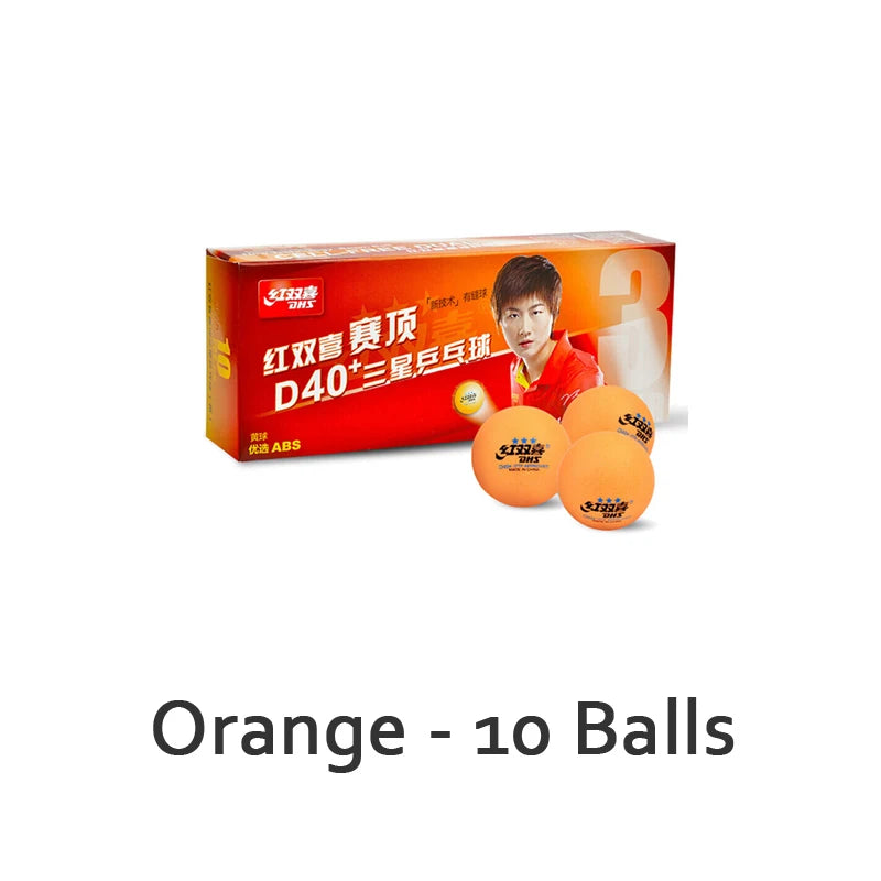 DHS 3 Star D40+ Table Tennis Ball 3-Star Seamed ABS Balls Plastic Poly Original DHS 3 STAR Ping Pong Balls ITTF Approved