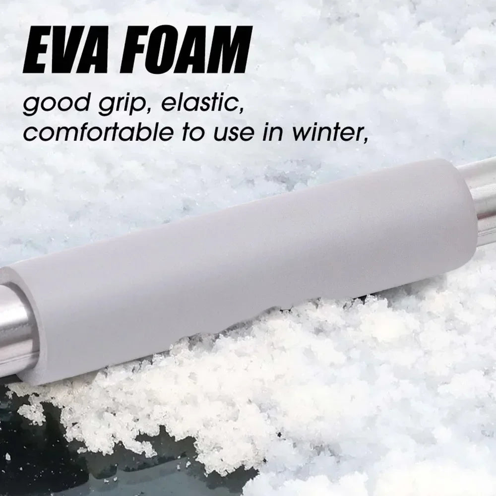 Car Snow Shovel 2-In-1 Multi Functional Removable Car Windshield Window Sweeping Snow Tools Defrosting Shovel De Icing Artifact