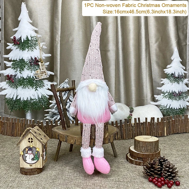 Christmas Faceless Gnome Christmas Ornaments Merry Christmas Decoration for Home Navidad Pendants Cristmas Gifts New Year 2023