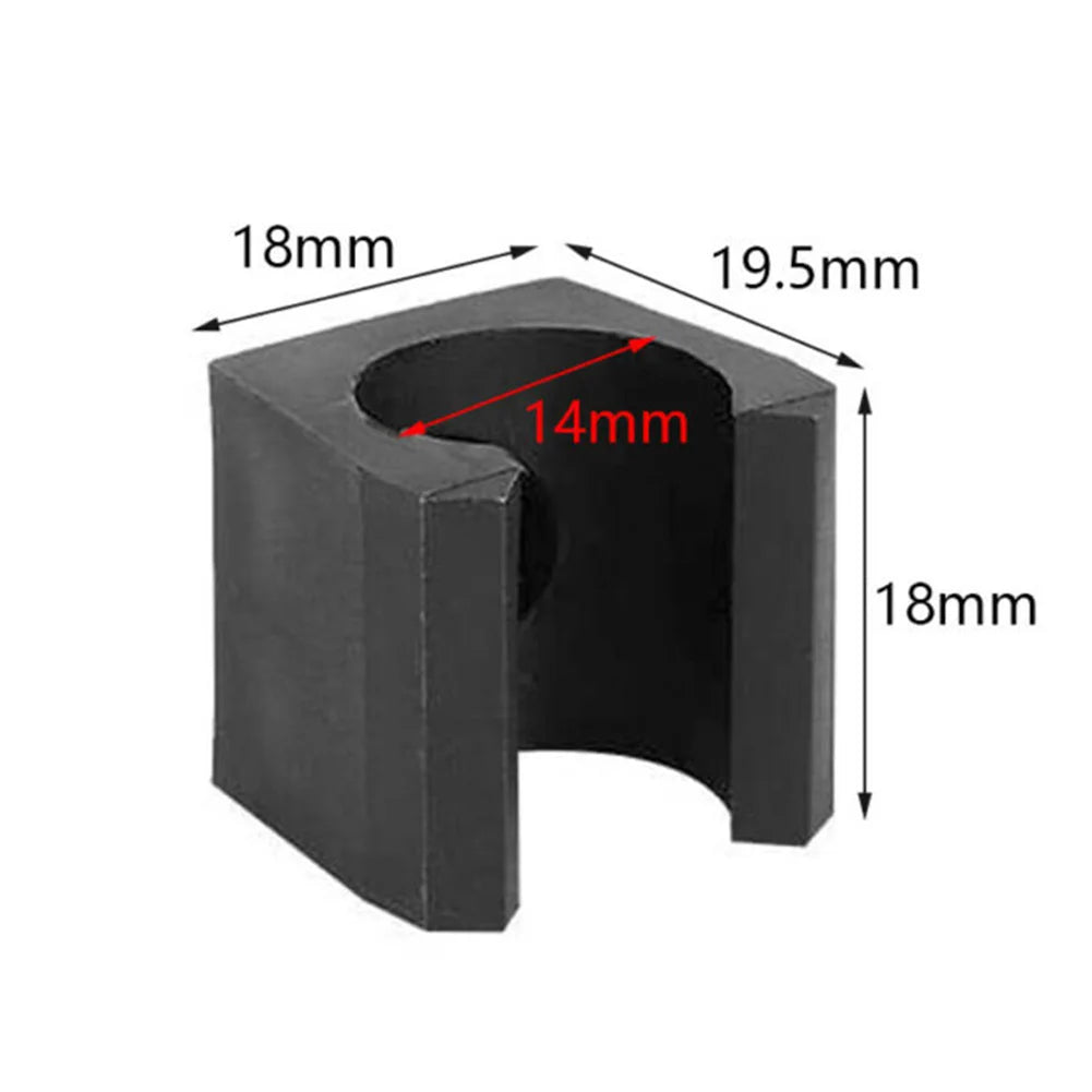 12Pcs Billiard Cue Holders 1.9x1.8x1.8cm Wall Hanging Fishing Rod Holder Plastic Stick Holder Clips Billiard Fishing Accessories