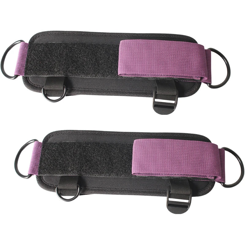 Gym Ankle Straps Double D-Ring Adjustable Neoprene Padded Cuffs Ankle Weight Leg Training Brace Support Sport Safety Abductors