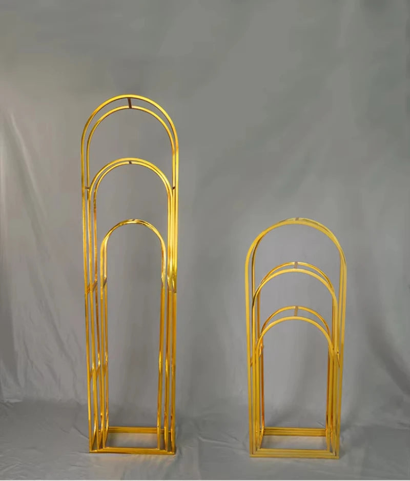 Wedding Props Gold Plating Iron Art Decoration Artificial Flowers Wedding Scene Layout Stars Moon Home Party Christmas Day