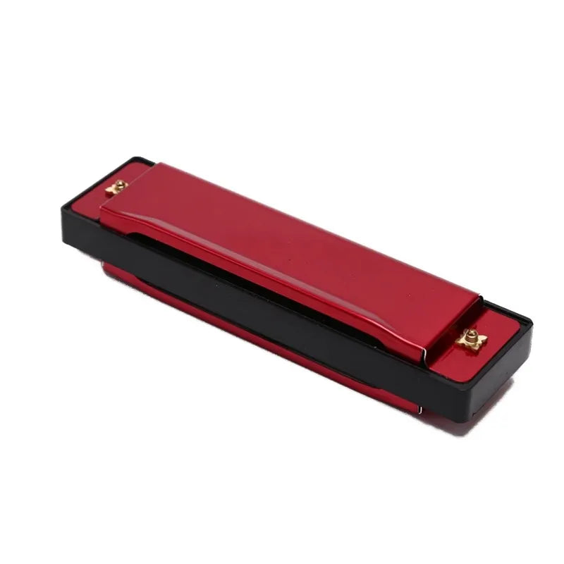 Diatonic Harmonica 10 Holes Blues Harp Mouth Organ Key of C Professional Musical Instruments Color Black ABS Comb