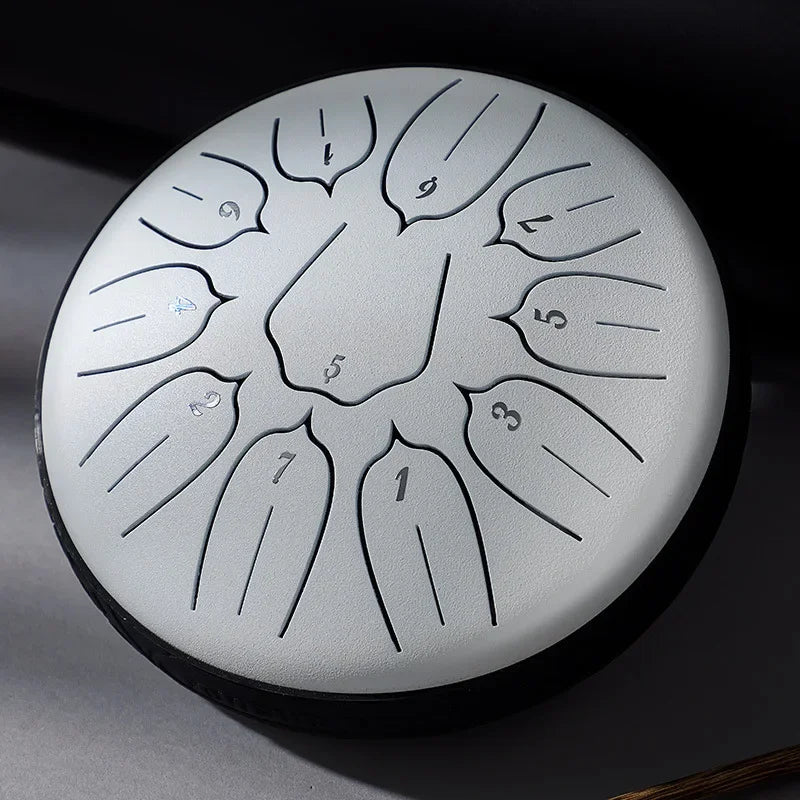 6 Inch 11 Notes Tongue Drum Beginner Professional Musical Percussion Instruments Practice Accessory Small Portable Tongue Drums