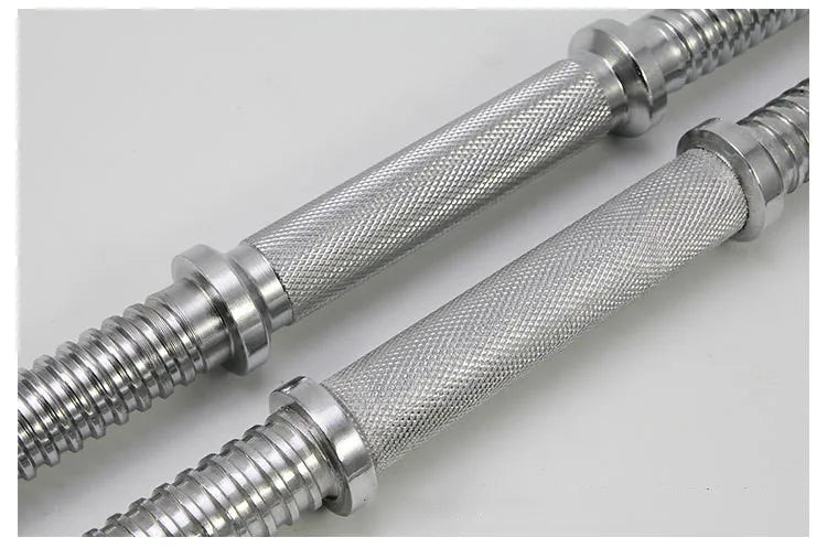 Fitness Dumbbell Bar With Clamps 25mm Adjustable Weight Standard Threaded Dumbbell Handle Home Gym Dumbbell Training Accessories