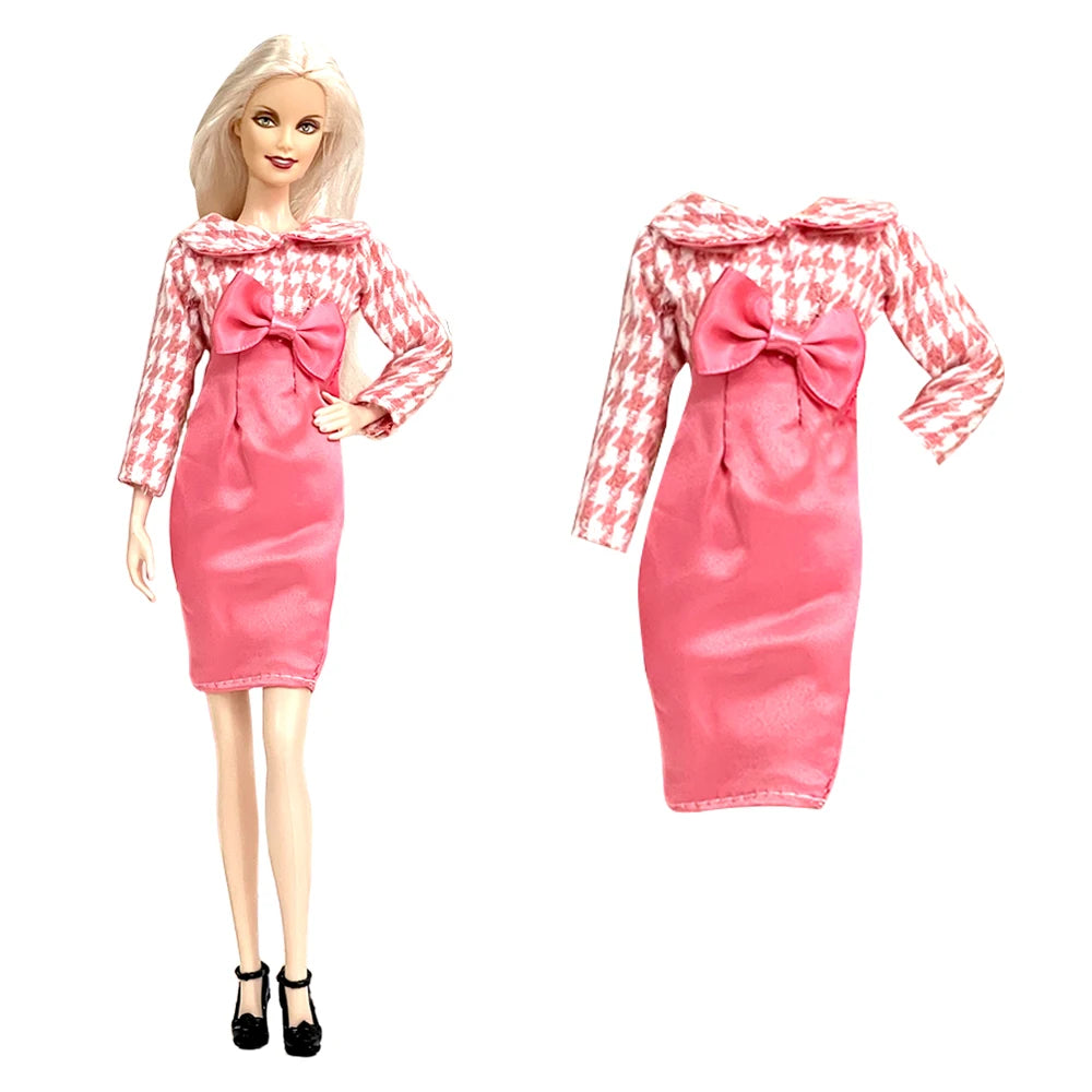 NK Official Mix Style Clothing Fashion Clothing Soft Fur Coat Doll Dress Casual Wear Clothes for Barbie Doll Accessories JJ