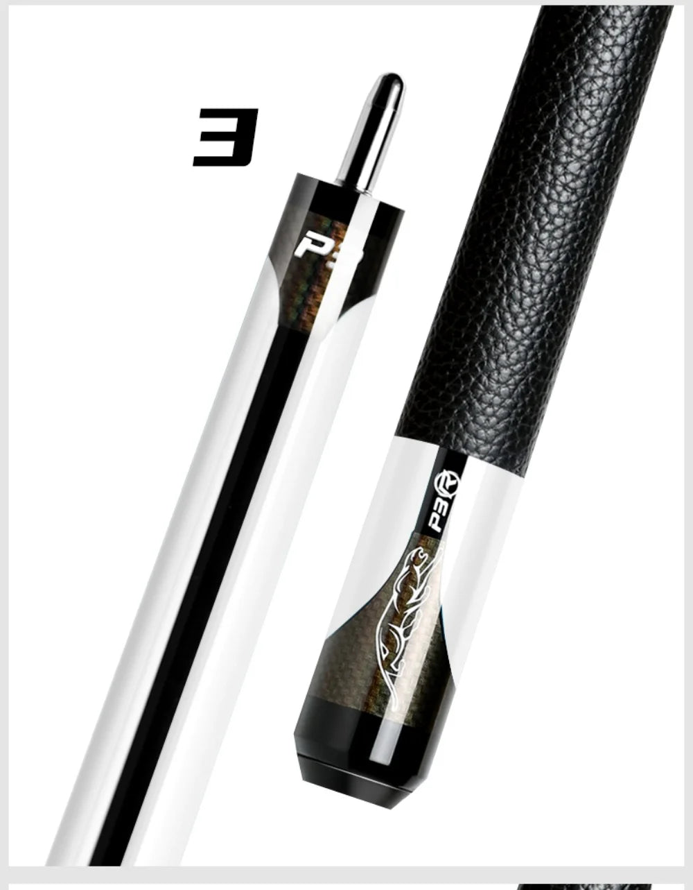 New P3 58" Canadian Maple Billiard Pool Cue Stick 10.5/11.5/13mm