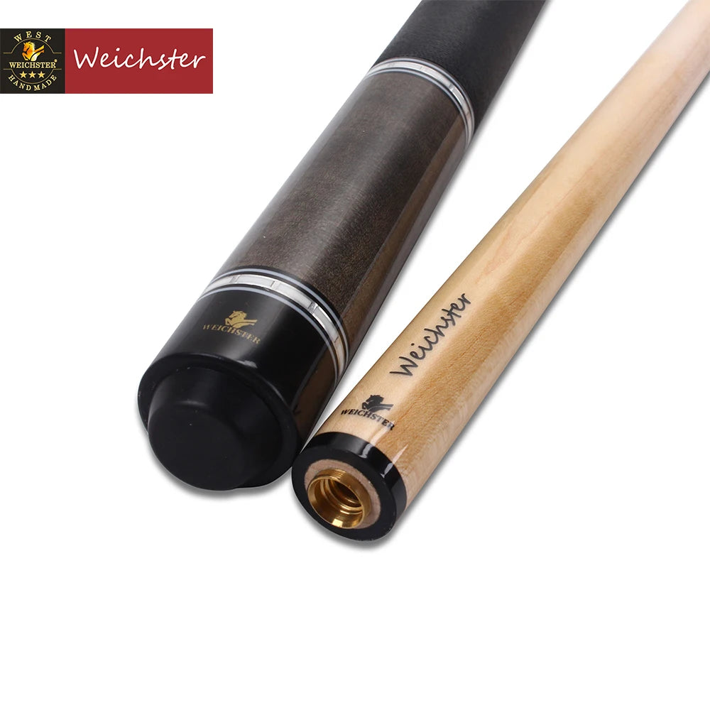 Weichster 58" 2 Piece Billiard Pool Cue Stick 19oz to 20oz 13mm Tip With Linen Wrap