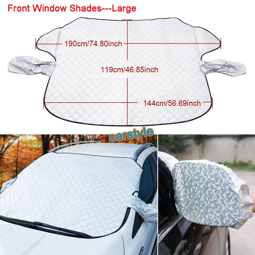 SUV 4WD Van Car Windshield Cover Anti Hail Prevent Snow Ice Sunshade Dust Frost Freezing Protector Cotton Liner Cover Winter