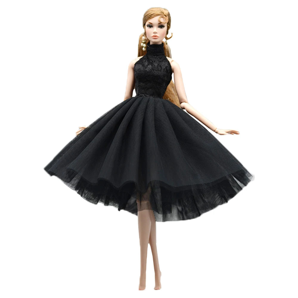 NK 1 Pcs 30CM Princess Wedding Dress Noble Party Gown for Barbie Doll Accessories Fashion Clothes Gift for Girl' 1/6 Doll Toy JJ