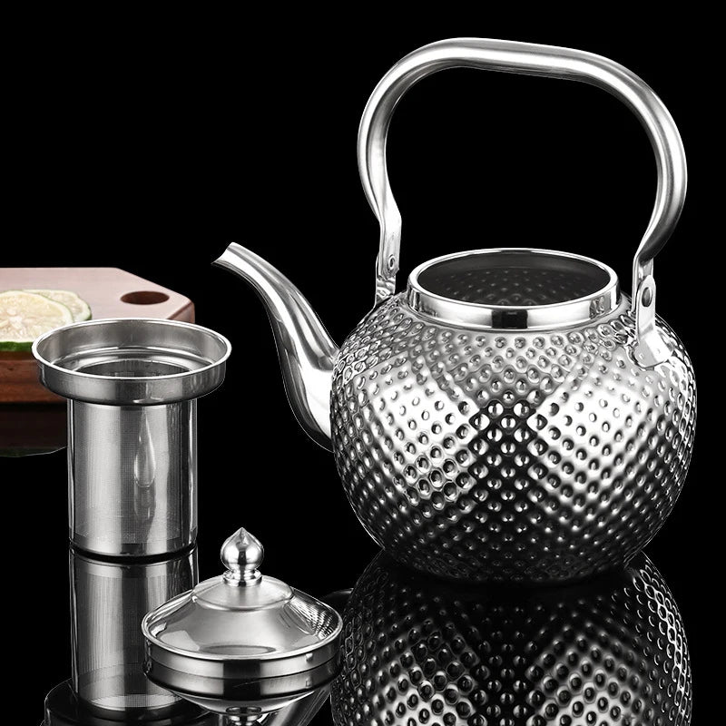 1.2/1.5/2l Teapot 304 Stainless Steel Water Tea Kettle Induction Cooker Stove Tea Pot Drinkware Kitchen Accessories