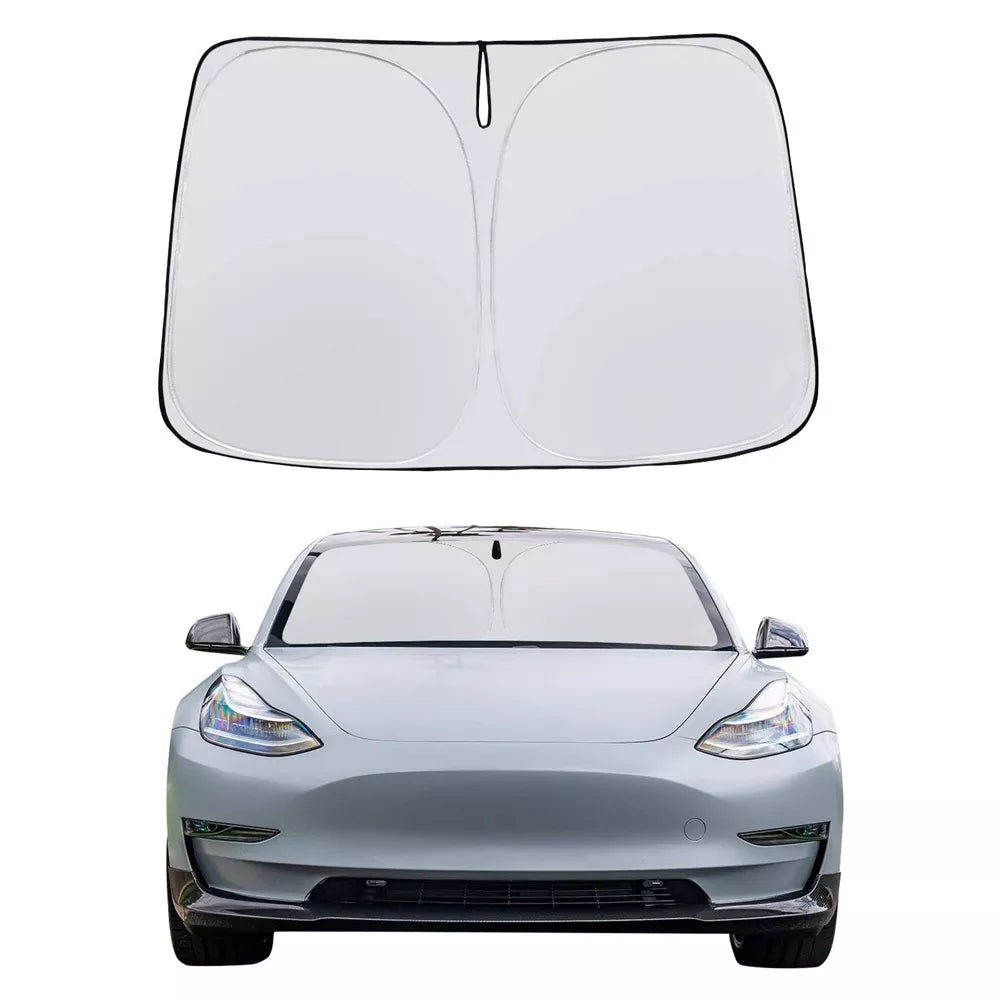 Car Windshield Sun Shade Covers Visors Front Window Sunscreen Protector Parasol Coche for Tesla Model 3 Y Sunshade Accessories