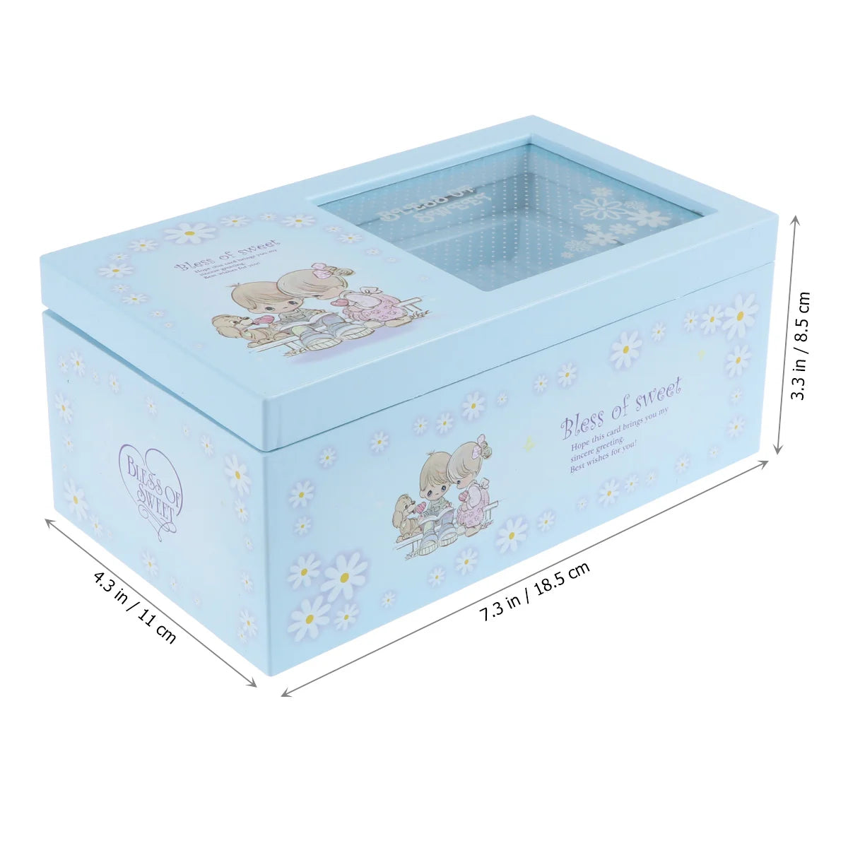 1pc Music Box With Transparent Lid Twirly Dancing Girl Musical Case Container Jewelry Case Versatile Music Jewelry Storage Box