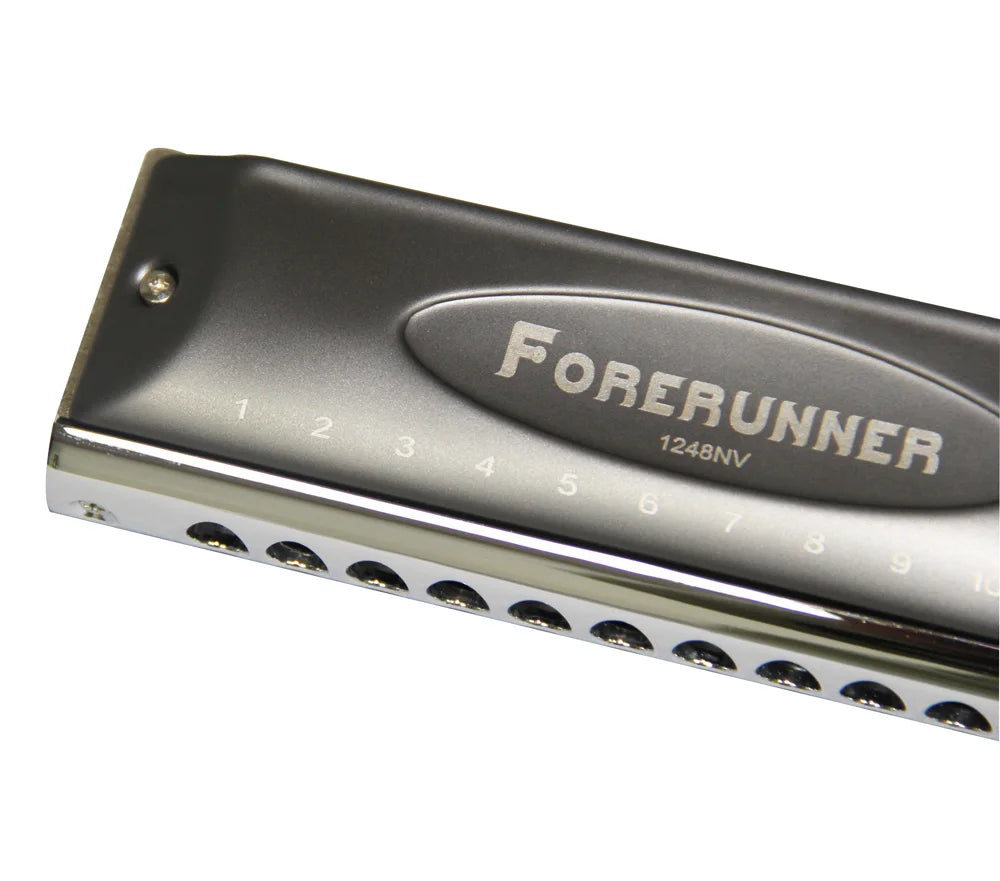 East Top Forerunner Chromatic Harmonica 12 Hole 48 Tone Mouth Organ New Style Harmonica for Player,Beginner,Gift T1248NV