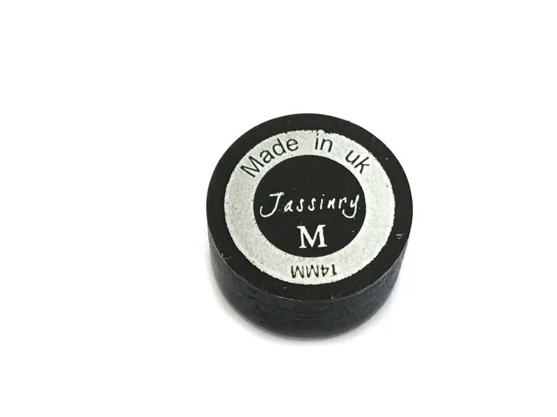 2017 Latest Jassinry 14mm Professional Billiards Pool Cue Tips in SS/S/M/H With 2layers Pad+8layers Pigskin Tips Black Color