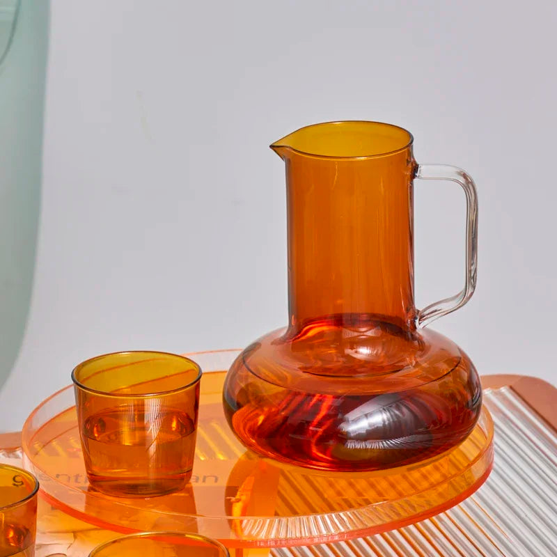 54oz Water Pitcher Glass Pitcher Tea Kettle Large Pitcher GlassTeapot Carafe Cold Juice Iced Drinking Jug for Boiling Water