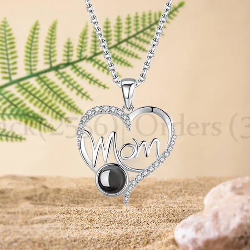 I Love You Mom Necklace in 100 Languages -Mothers Day Gifts for Mom Valentines Day Christmas Birthday Mom Gifts