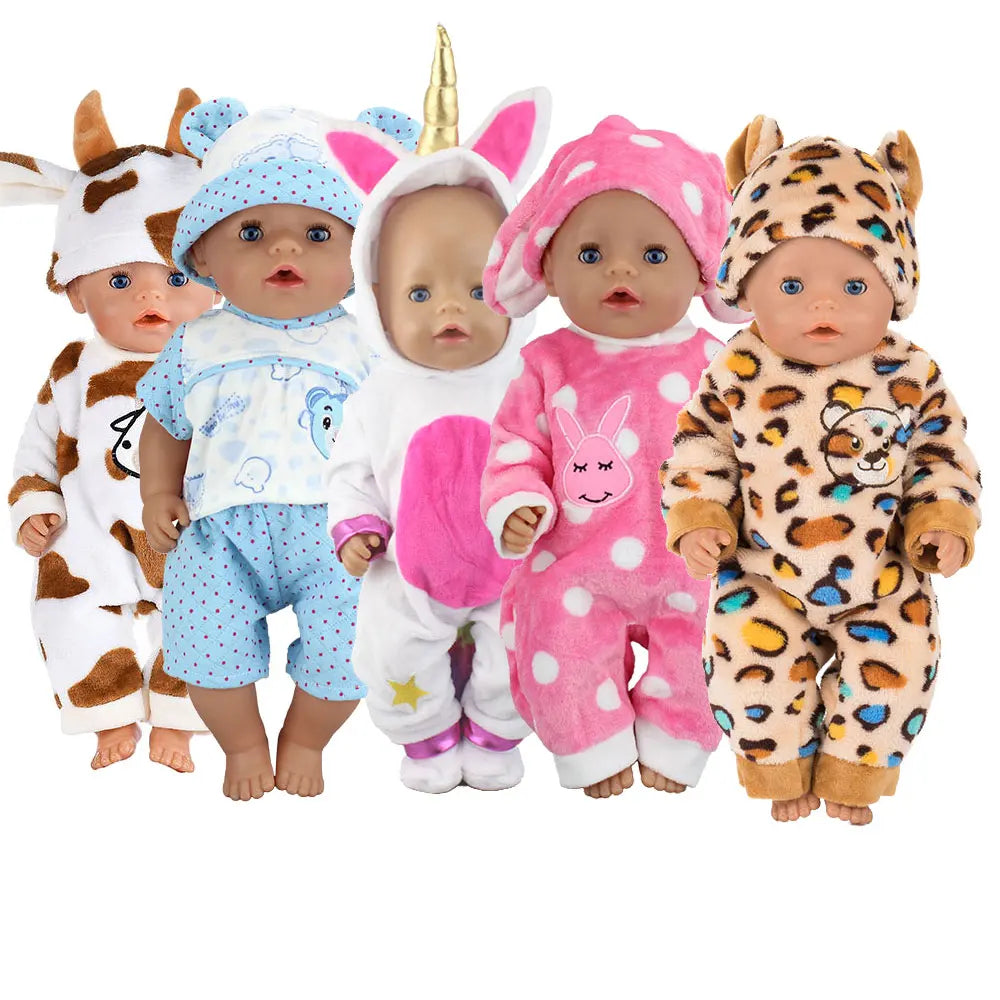 Lovely Pony Suit for 43cm Baby Doll 17inch Born Babies Boy Doll Clothes