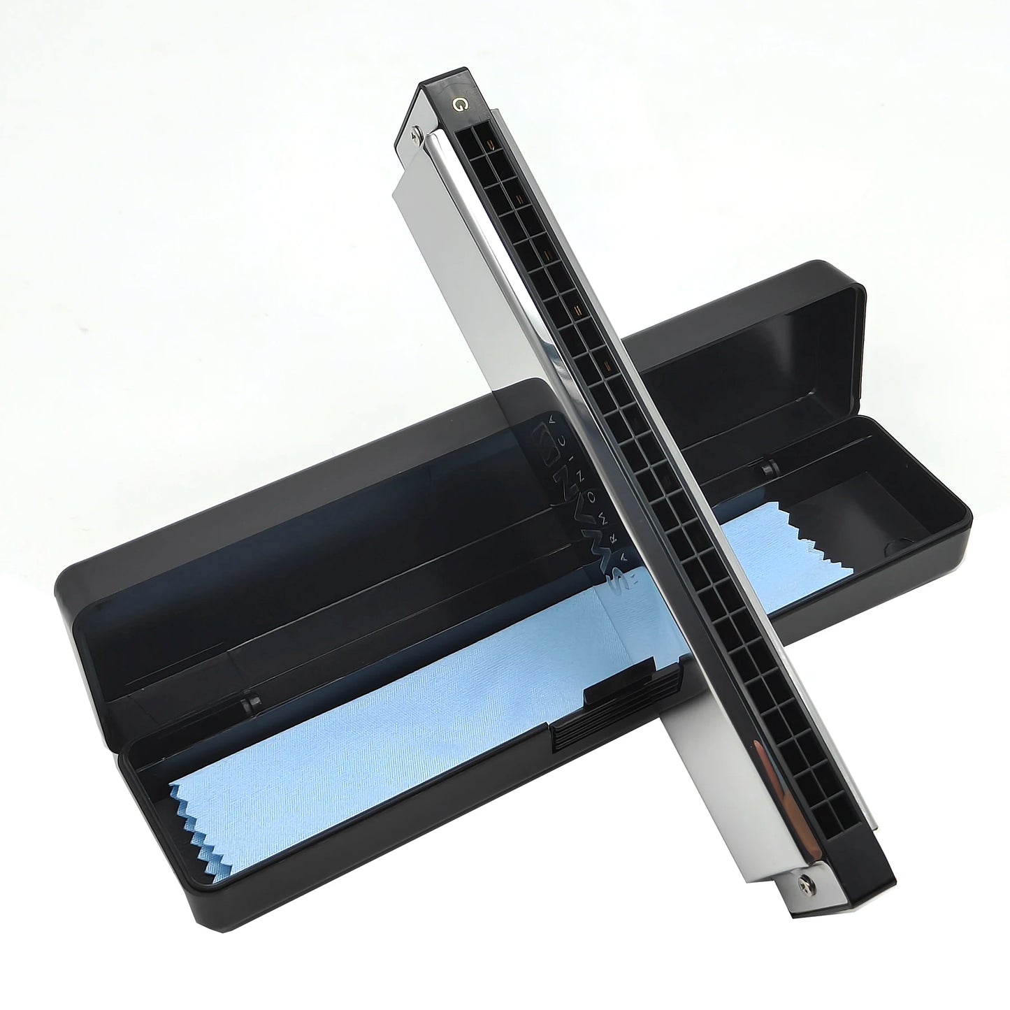 Swan Harmonica 24 Hole Polyphonic Harmonica C Key a/B/D/E/F/G/a #/C #/D #/F #/G # Professional Tremolo Harmonica for Beginners