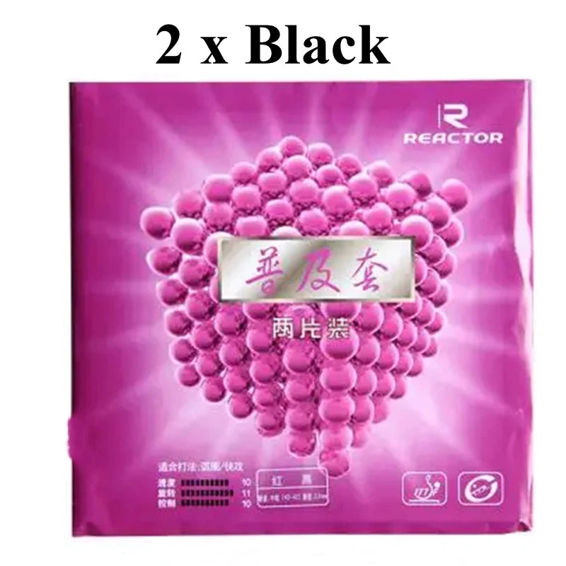 2 Pcs/Lot Reactor Original Pips-In CORBOR Table Tennis Rubber With Sponge Ping Pong Rubber Tenis De Mesa