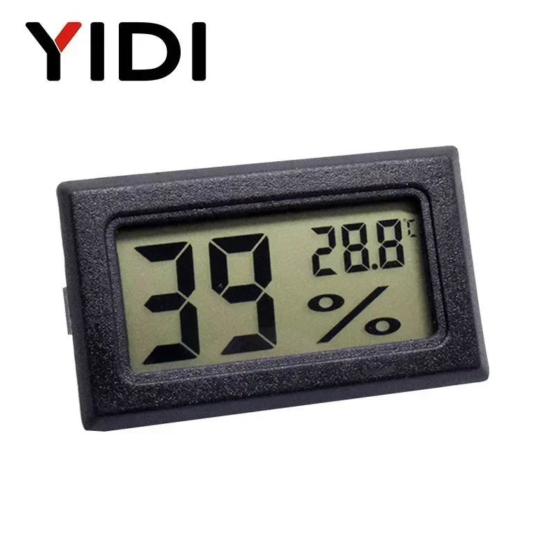 Mini Digital LCD Thermometer Hygrometer Gauge Freezer Tester Temperature Sensor Humidity Meter Detector Monitor Indoor Pet Car