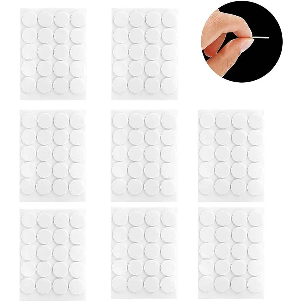 100Pcs/5 Sheets Candle Wick Stickers Wax Making Tools Heat Resistance Double-Sided Stickers for Gypsum Candle Making Supplies