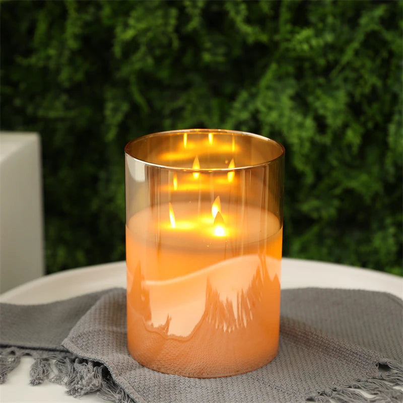 Flameless Flickering LED Candles Light Tealight Battery Powerd Candles Lamp Electronic Votive Led Lamp Halloween Home Decor