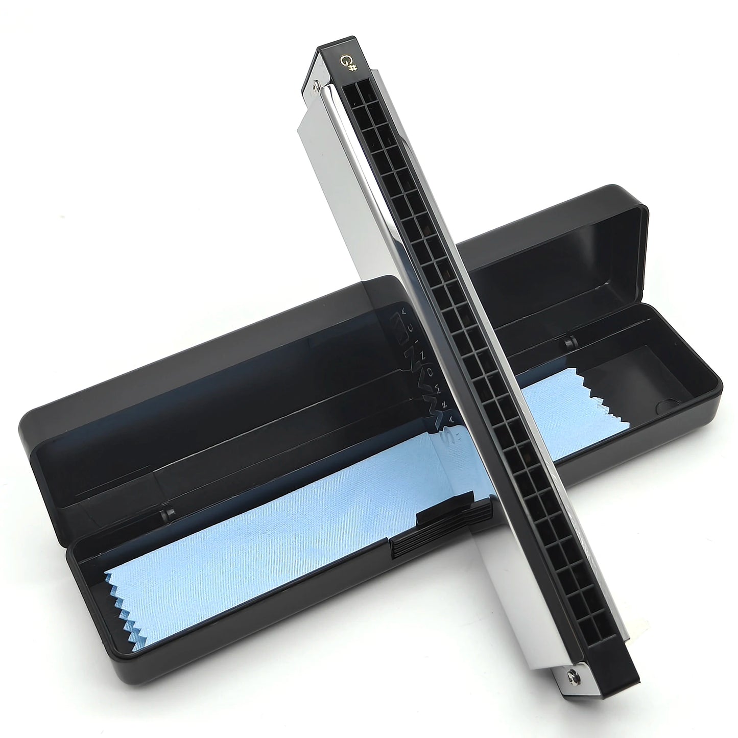Swan Harmonica 24 Hole Polyphonic Harmonica C Key a/B/D/E/F/G/a #/C #/D #/F #/G # Professional Tremolo Harmonica for Beginners