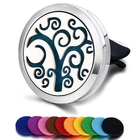 Car Air Freshener Car Perfume Diffuser Clip Car Air Auto Vent Freshener Essential Oil Perfume Locket (No Fragrance) C002