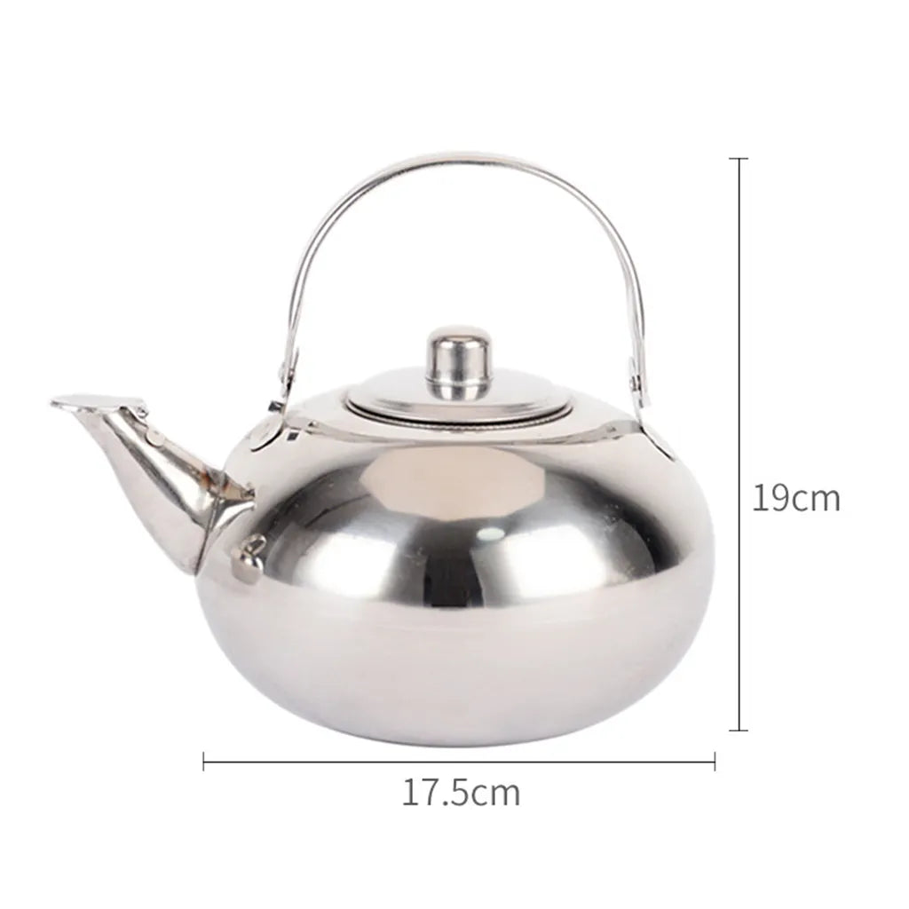 1L /1.5l/2l Teapot Stainless Steel Coffee Tea Kettle With Infuser Filter Black Oolong Tea Jug Home Office Tea/Coffee Tools Pot